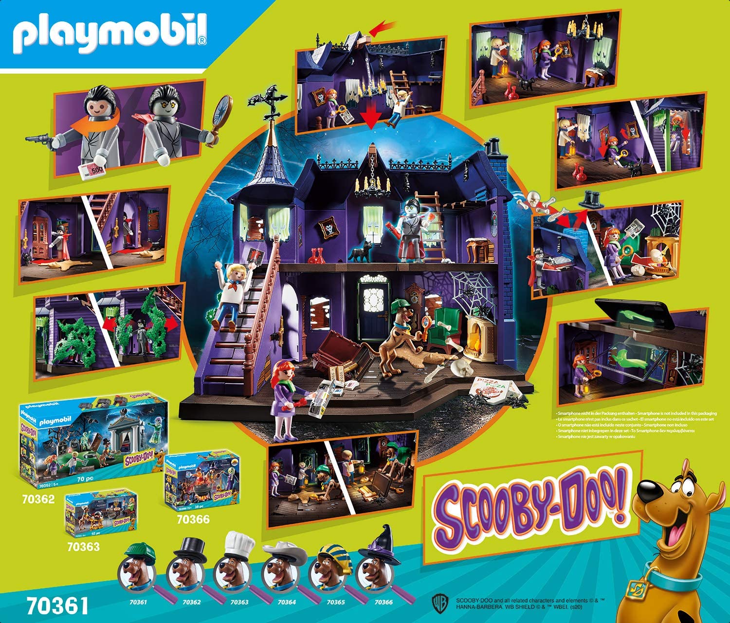 PLAYMOBIL SCOOBY  DOO  HISTOIRE DANS LE MANOIR HANTE  